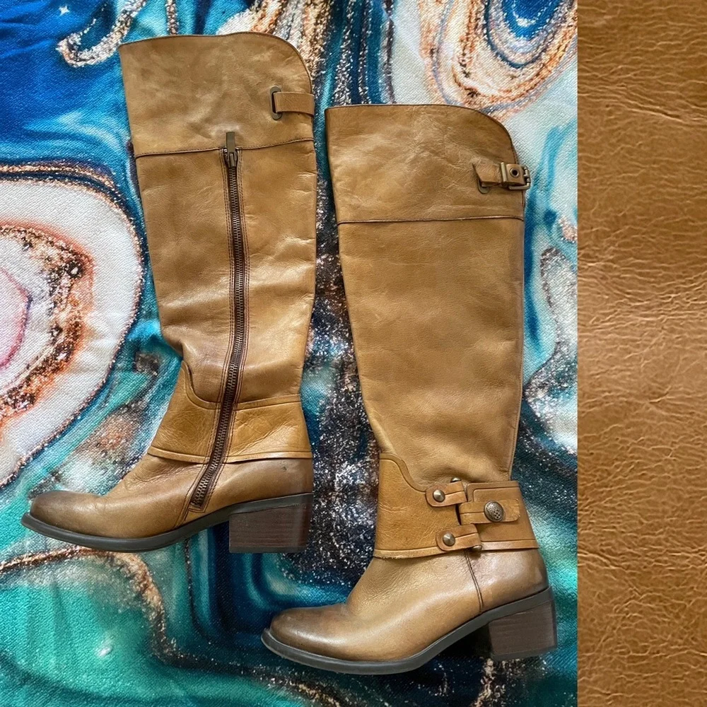 VINCE CAMUTO Leather Over-the-Knee BOOTS Size 6B 36